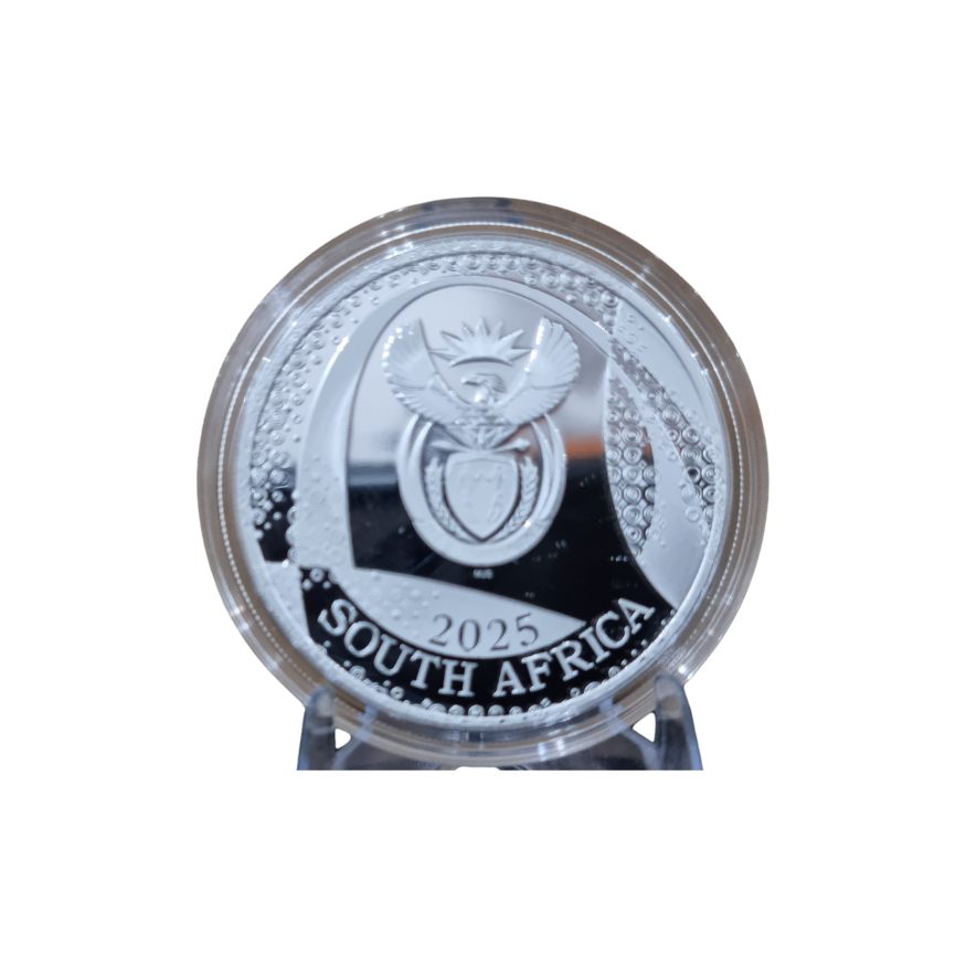 2025 South Africa 1 oz Fine Silver “Odyssey of the Sky – Bateleur Eagle” (R5) - Image 3