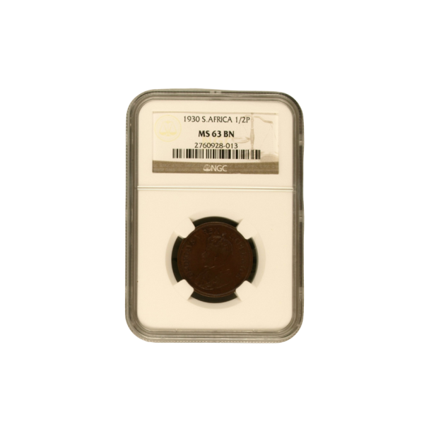 1930 South Africa 1/2 Penny MS 63 BN
