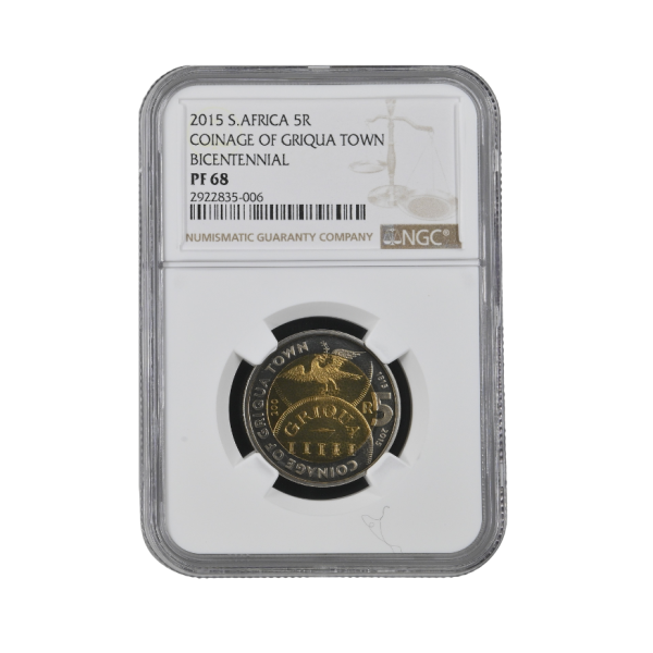 2015 South Africa R5 Coinage of Griqua Town Bicentennial PF 68