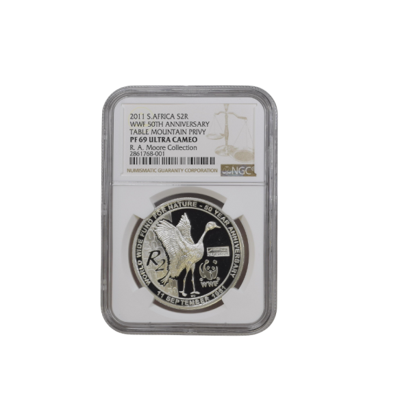 2011 South Africa S2R WWF 50th Anniversary Table Mountain Privy (PF 69 UC) - Top Pop