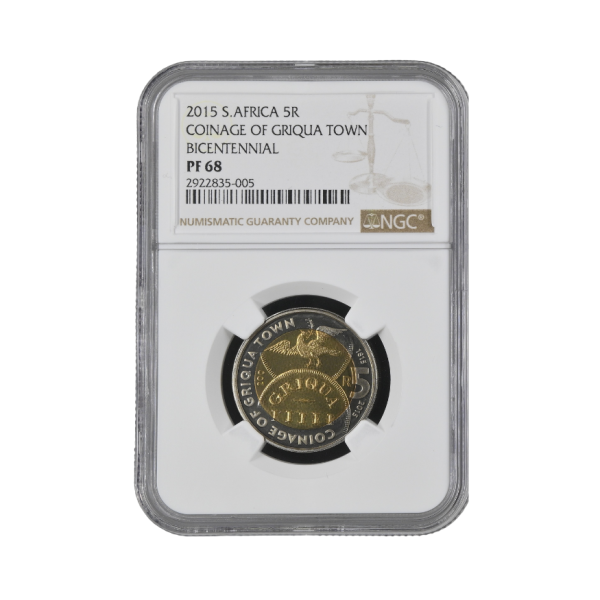 2015 South Africa R5 Coinage of Griqua Town Bicentennial PF 68