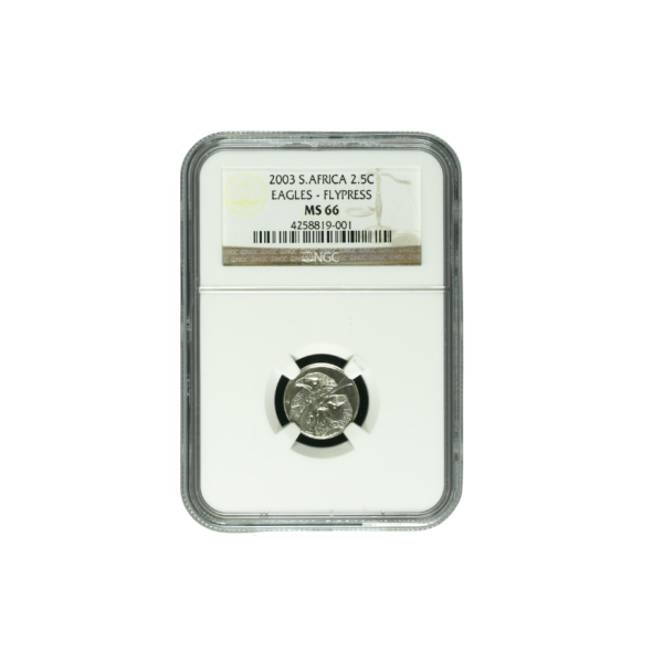 2003 South Africa S2.5c "Eagles – Flypress" (MS66) (Very Scarce)