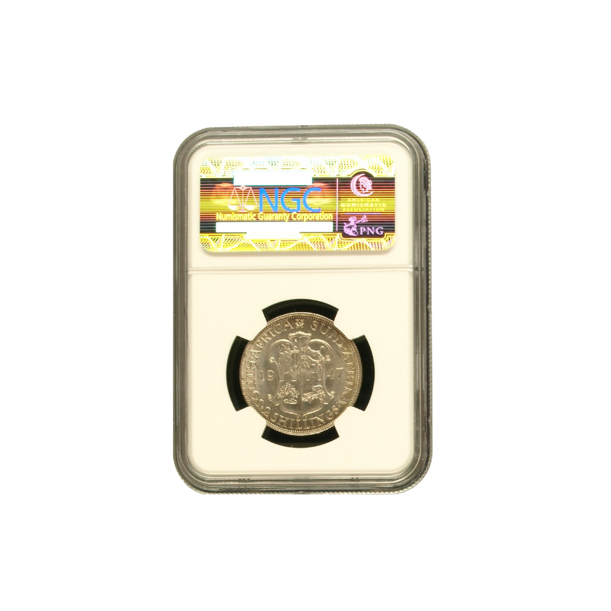 1947 South Africa 2 Shilling MS 62 - Image 2