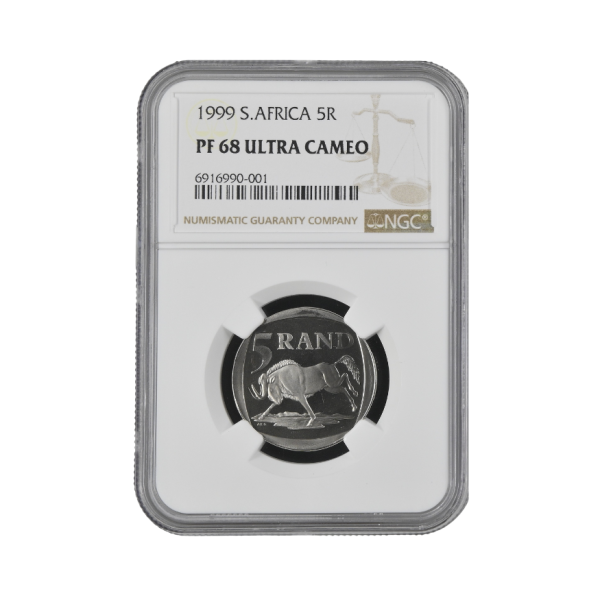 1999 South Africa R5 PF 68 Ultra Cameo
