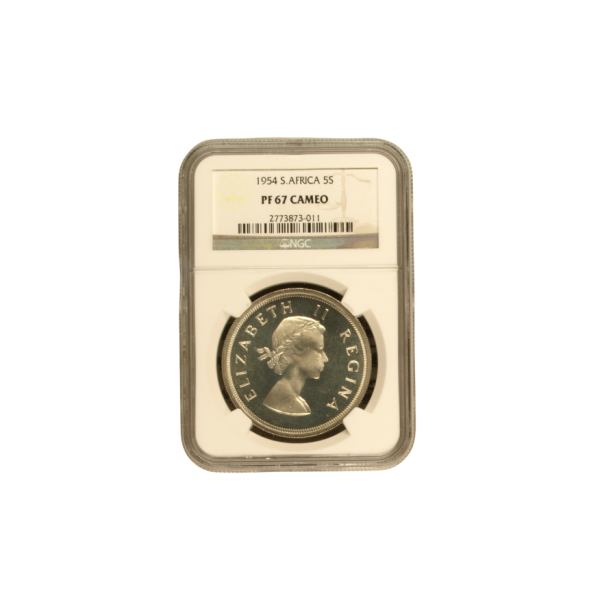 1954 South Africa 5 Shilling (PF 67 Cameo) (POP2)