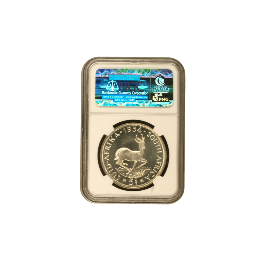 1954 South Africa 5 Shilling (PF 67 Cameo) (POP2) - Image 2