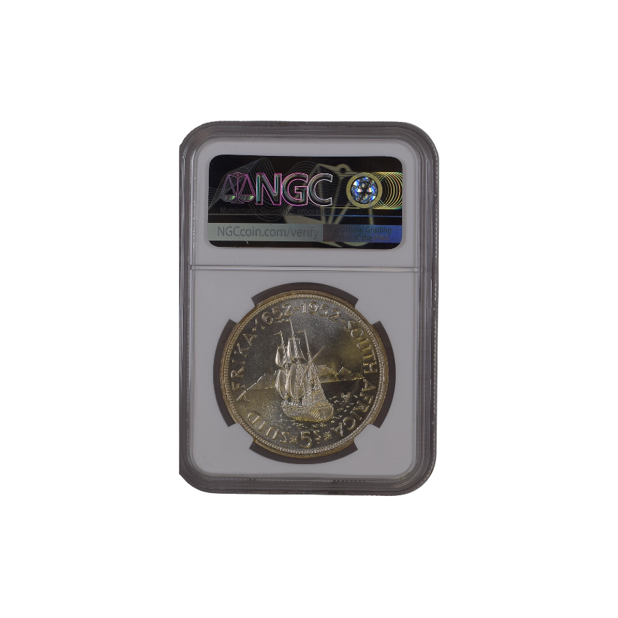1952 South Africa 5 Shillings Capetown Founding (PL68) - Top Pop - Image 2