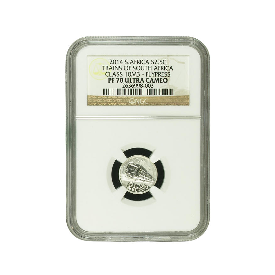 2014 South Africa S2.5c Trains of South Africa Class 10M3-Flypress PF 70 Ultra Cameo - Top Pop