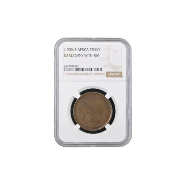 (1900) South Africa Penny — Kaalpenny with Rim