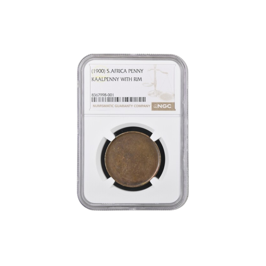(1900) South Africa Penny — Kaalpenny with Rim