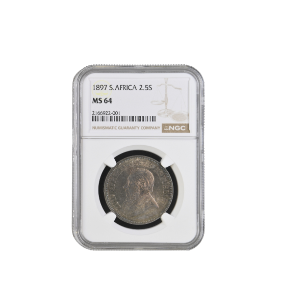 1897 ZAR 2.5 Shillings (MS64)