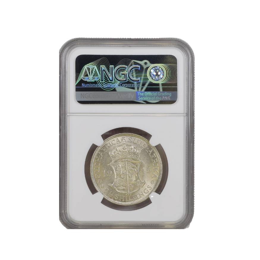 1945 South Africa 2.5 Shilling MS 62 - Image 2