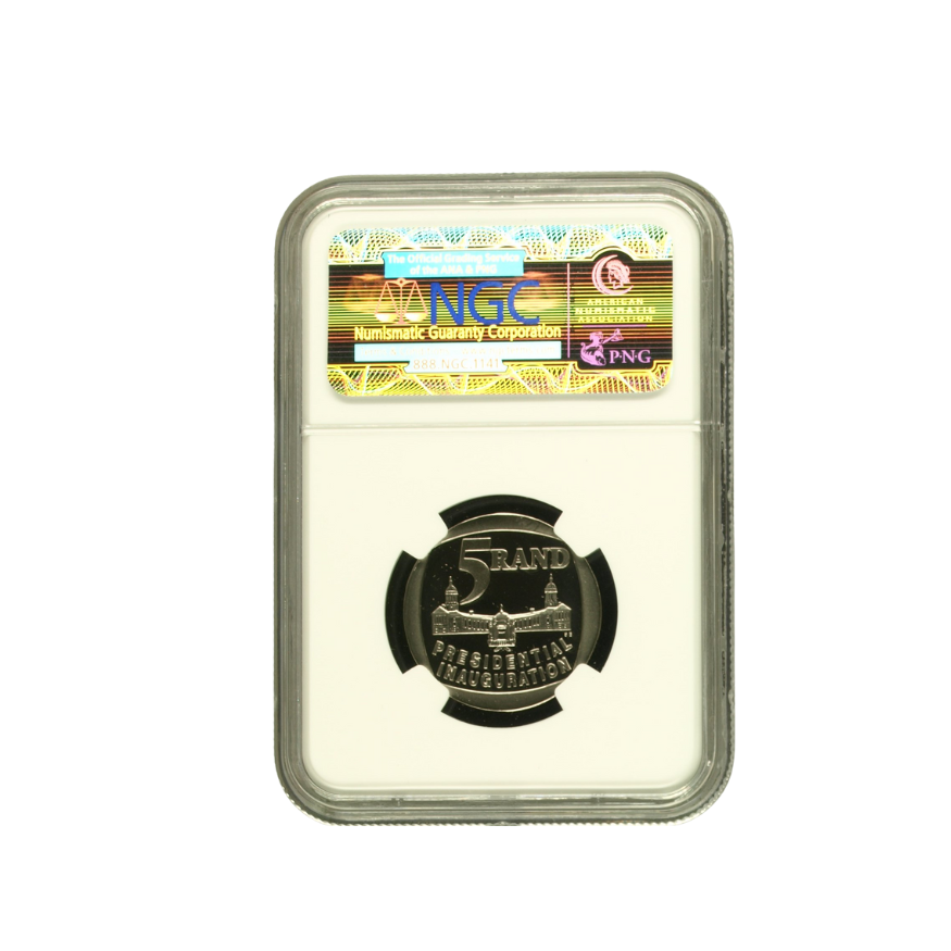 1994 South Africa Presidential Inauguration R5 PF 70 Ultra Cameo - Top Pop - Image 2
