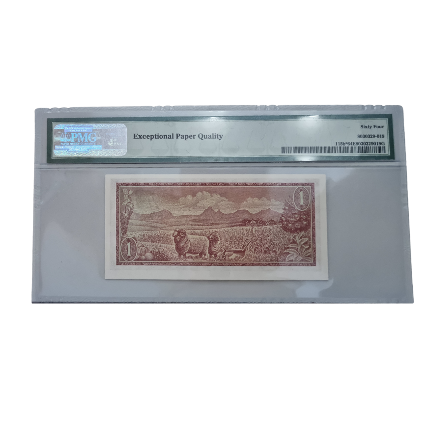 South Africa ND (1975) 1 Rand Replacement / Star S/N Z/38 024729 - Choice Uncirculated 64 EPQ - Image 2