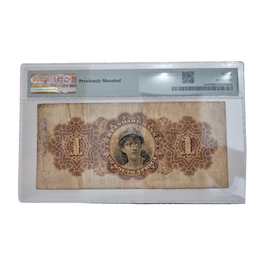 Rhodesia, Standard Bank of South Africa Ltd. 1919-38 £1 - Salisbury S/N A380926 Printer: W&S - Image 2