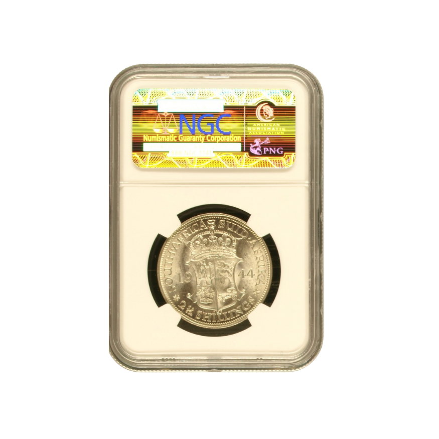 1944 South Africa 2.5 Shilling MS63 - Image 2
