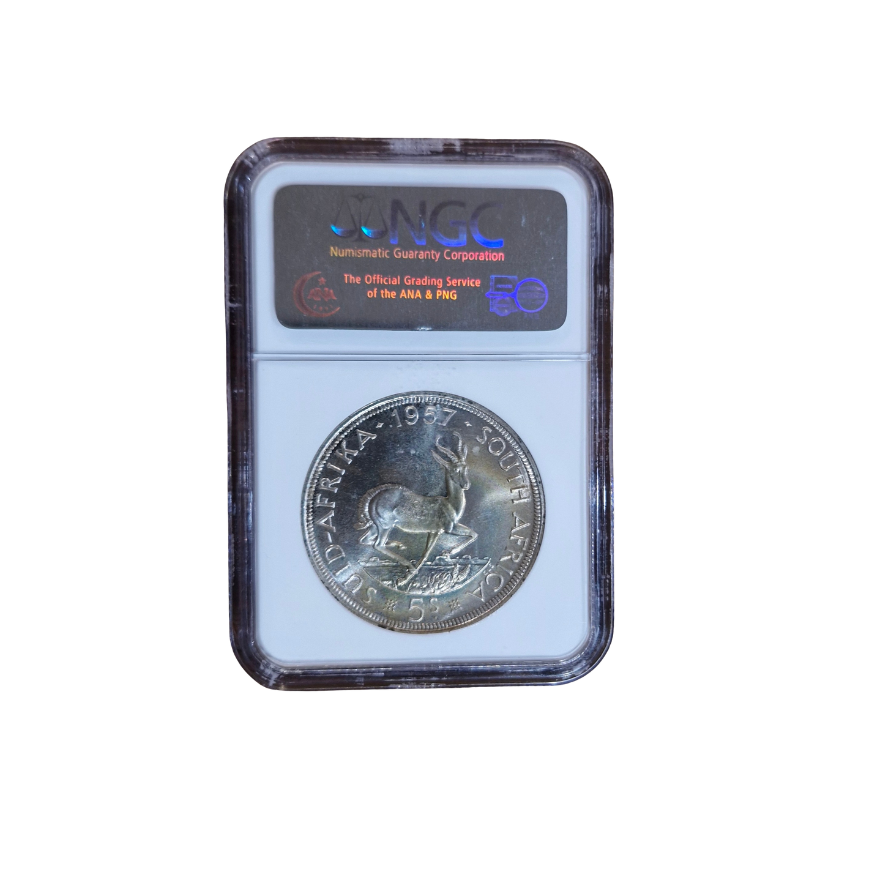 1957 South Africa 5 Shilling - PF 67 - Image 2