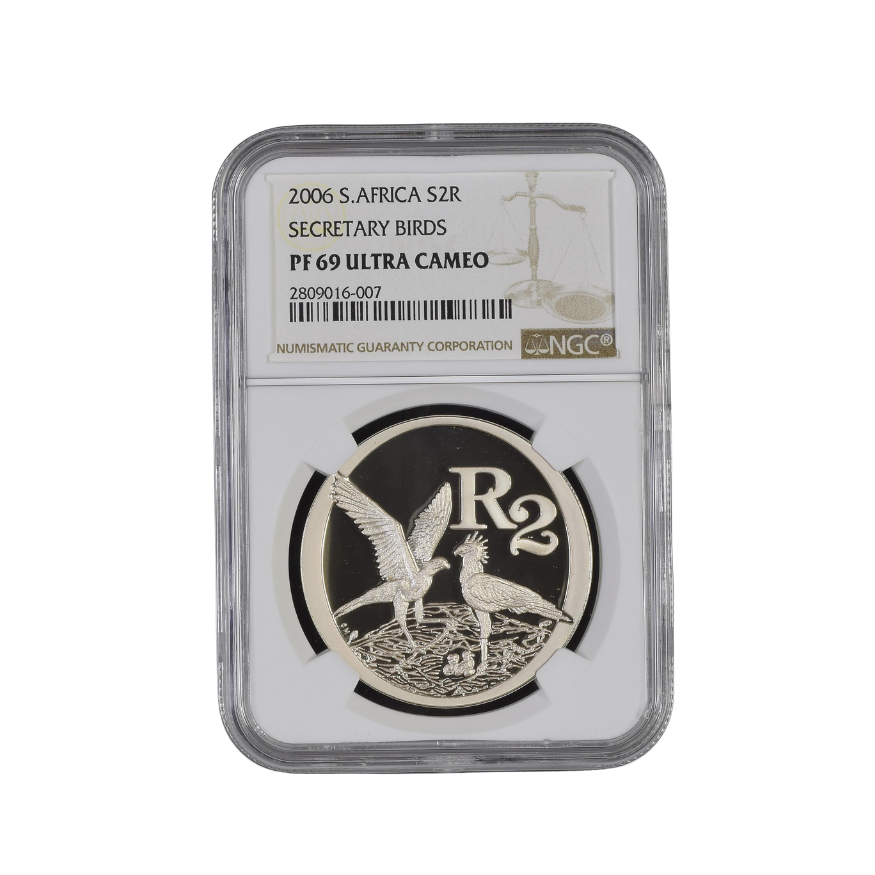 2006 South Africa S2R SECRETARY BIRDS PF 69 Ultra Cameo
