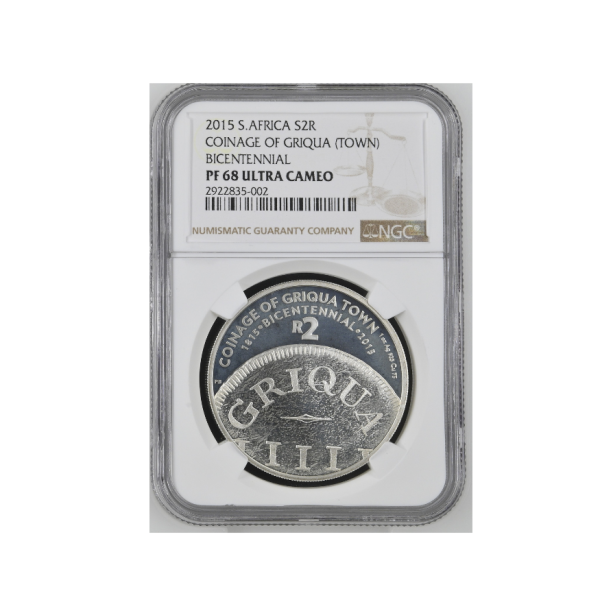 2015 South Africa S2R COINAGE OF GRIQUA (TOWN) BICENTENNIAL PF 68 Ultra Cameo