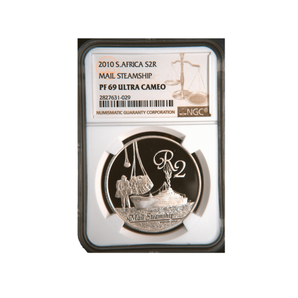 2010 South Africa S2R MAIL STEAMSHIP PF 69 Ultra Cameo