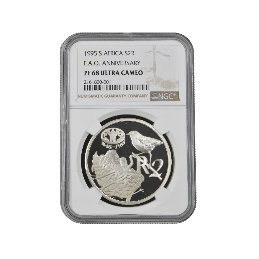 1995 South Africa S2R F.A.O. ANNIVERSARY PF 68 Ultra Cameo