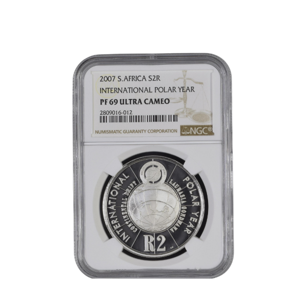 2007 South Africa S2R INTERNATIONAL POLAR YEAR PF 69 Ultra Cameo