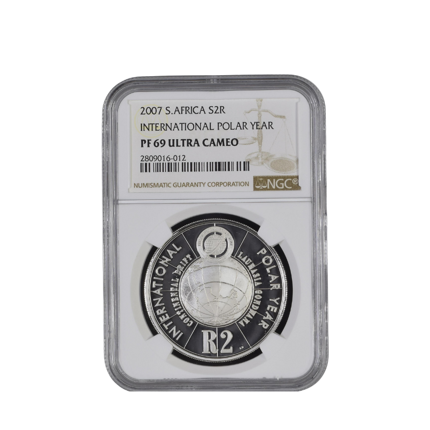 2007 South Africa S2R INTERNATIONAL POLAR YEAR PF 69 Ultra Cameo