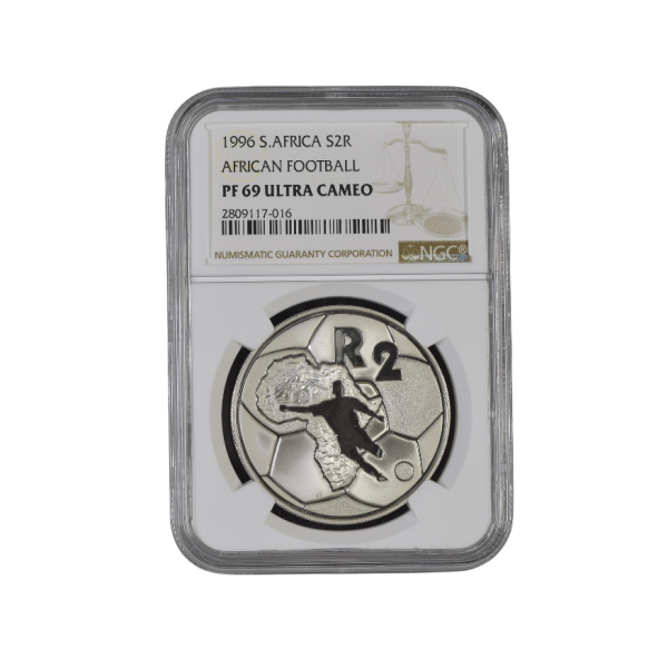 1996 South Africa S2R AFRICAN FOOTBALL PF 69 Ultra Cameo