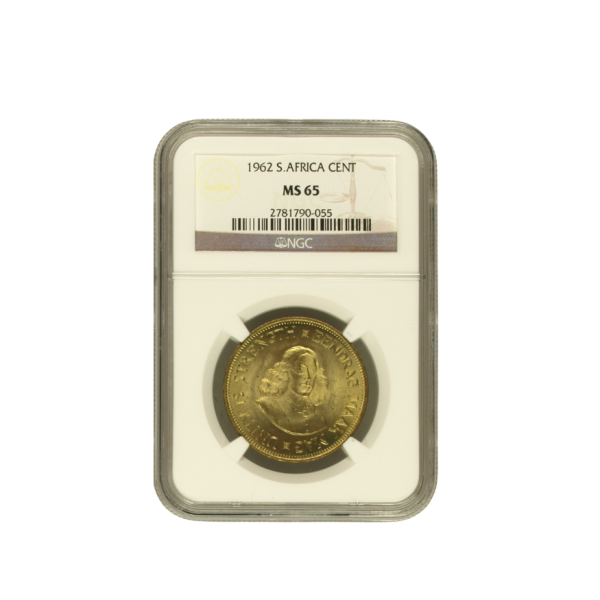 1962 South Africa Cent MS 65