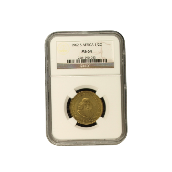 1962 South Africa 1/2c MS 64
