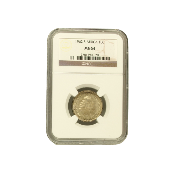 1962 South Africa 10c MS 64