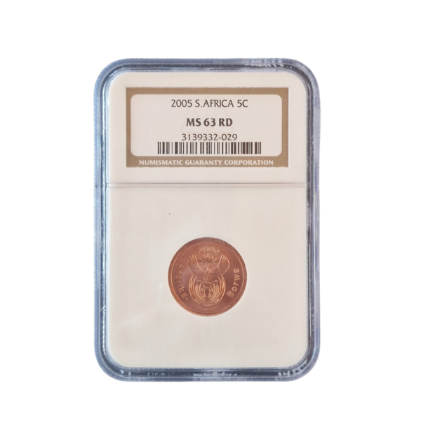 2005 South Africa 5c MS 63 RD
