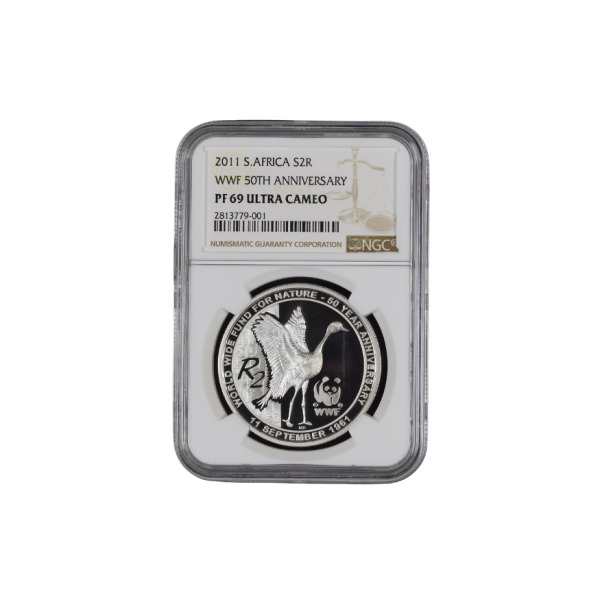 2011 South Africa S2R WWF 50TH Anniversary PF 69 Ultra Cameo