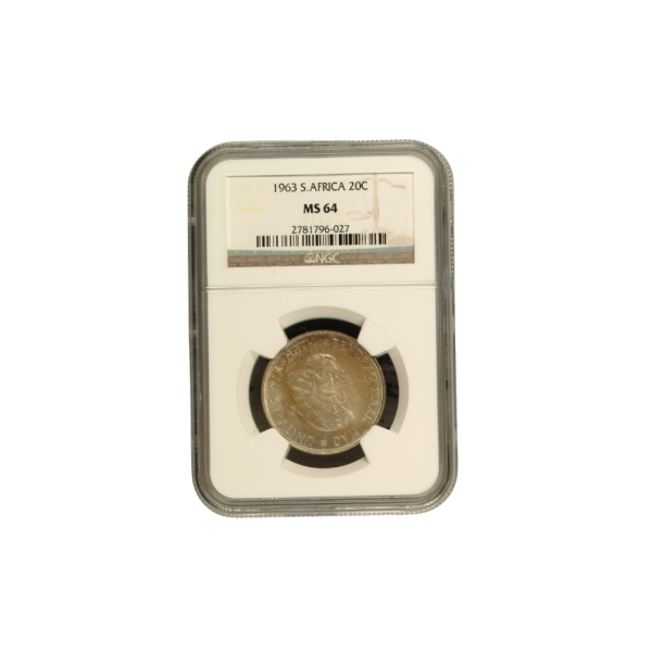 1963 South Africa 20c MS 64