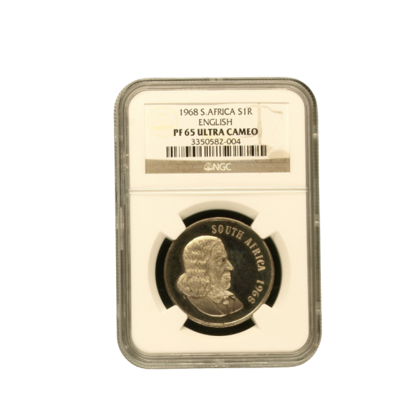 1968 South Africa S1R ENGLISH - PF 65 Ultra Cameo