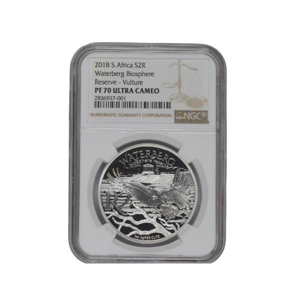 2018 South Africa S2R Waterberg Biosphere Reserve - Vulture - PF 70 Ultra Cameo - Top Pop