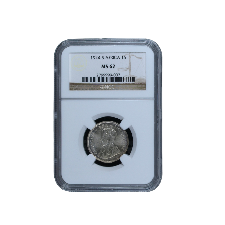 1924 South Africa 1 Shilling MS62