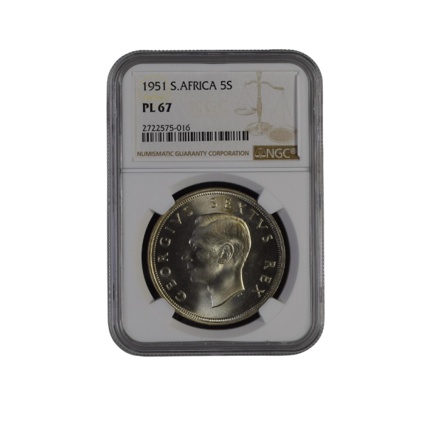 1951 South Africa 5 Shilling - PL 67