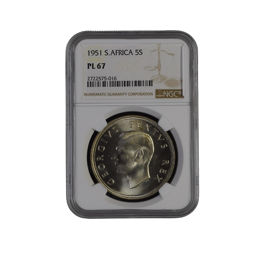 1951 South Africa 5 Shilling - PL 67