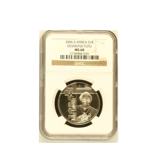 2006 South Africa S1R Desmond Tutu MS 68