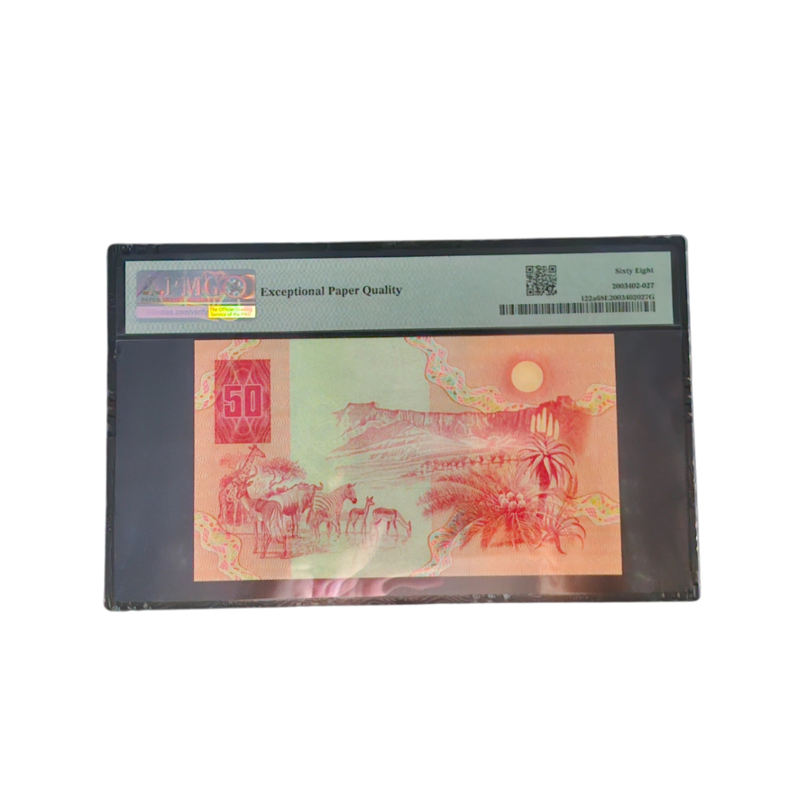 South Africa, Reserve Bank ND (1984)50 Rand-WmK: J. van Riebeeck Set (S/N AA0847894E/ AA0847895E-Sign. #6) - Image 3