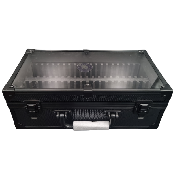 Graded Coin Metal Briefcase with Transparent Lid - 40x