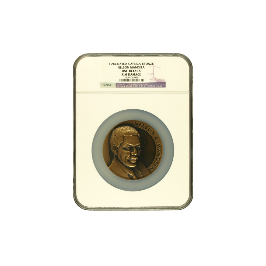 1994-Dated South Africa NELSON MANDELA PRESIDENTIAL INAUGURATION BRONZE