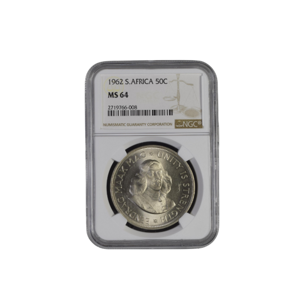 1962 South Africa 50c MS 64