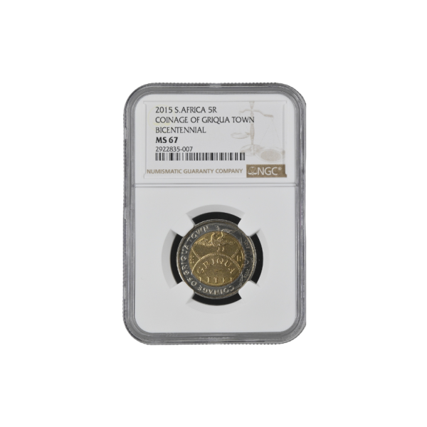 2015 South Africa R5 Coinage of Griqua Town Bicentennial MS 67