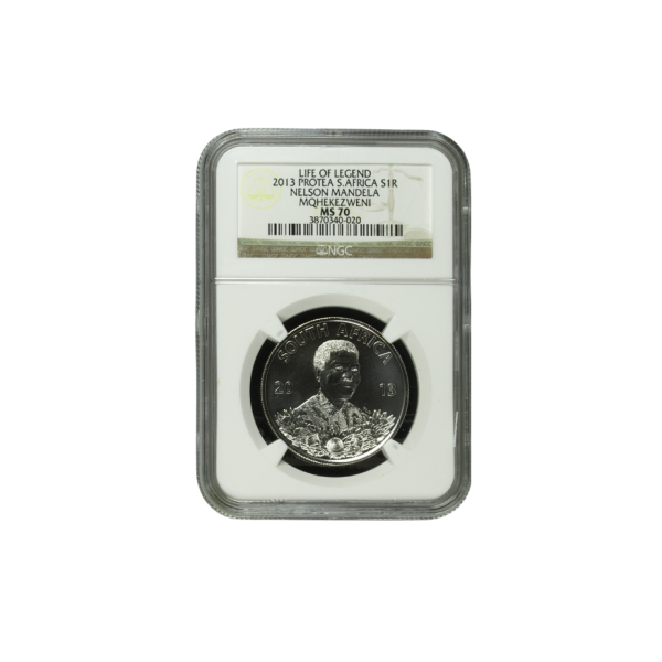 2013 South Africa S1R Protea Life of Legend Nelson Mandela Mqhekezweni MS 70 - Top Pop