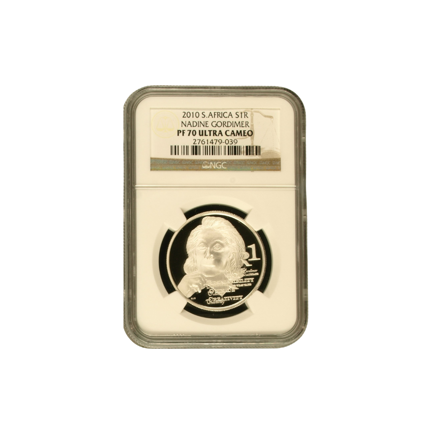 2010 South Africa S1R Nadine Gordimer PF 70 Ultra Cameo - Top Pop