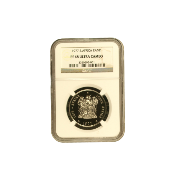 1977 South Africa (Nickel) R1 PF 68 Ultra Cameo