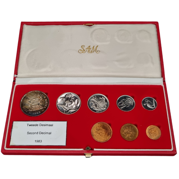 1983 South Africa Proof Set - in Original Box - (Red Mint Box)