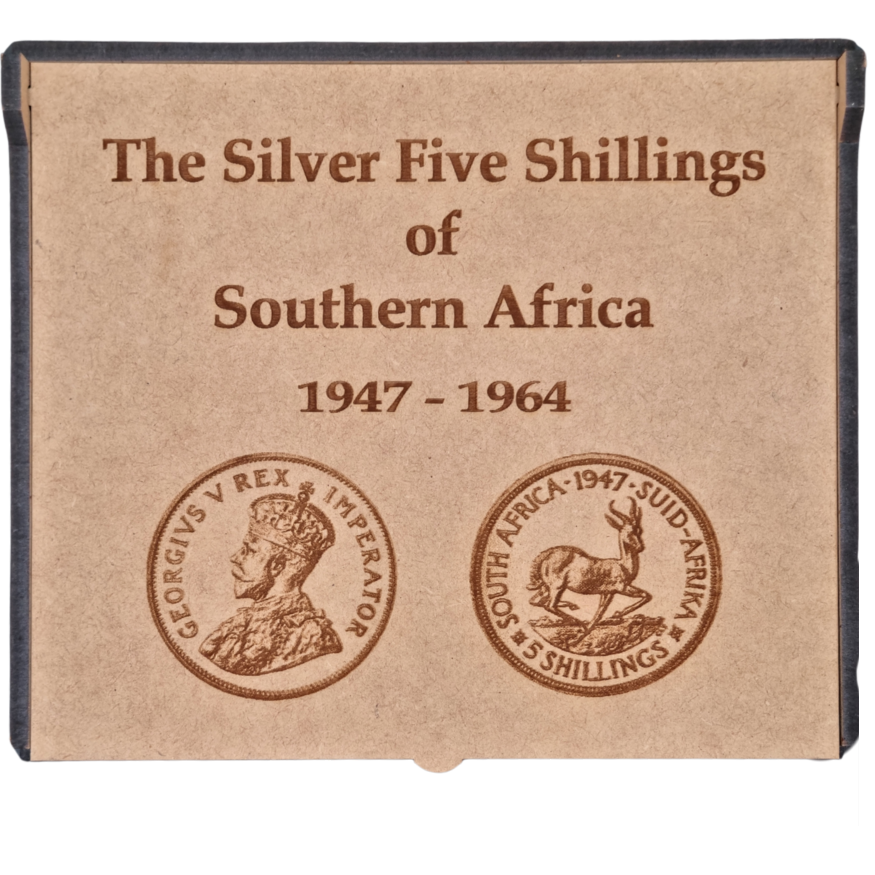 The Silver Five Shillings of Southern Africa 1947 - 1964 box